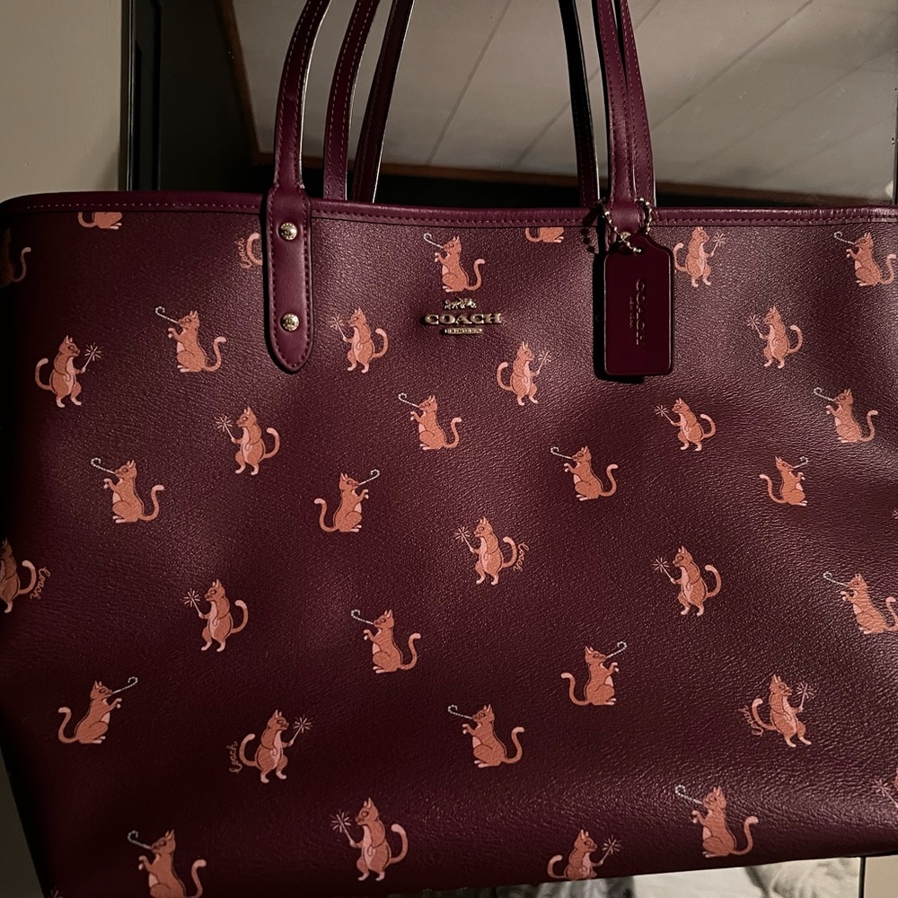 Coach Reversible Party Cat Tote